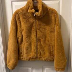 Ashley By 26 International Mustard Fuzzy Jacket